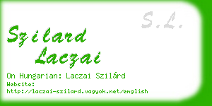 szilard laczai business card