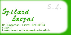 szilard laczai business card